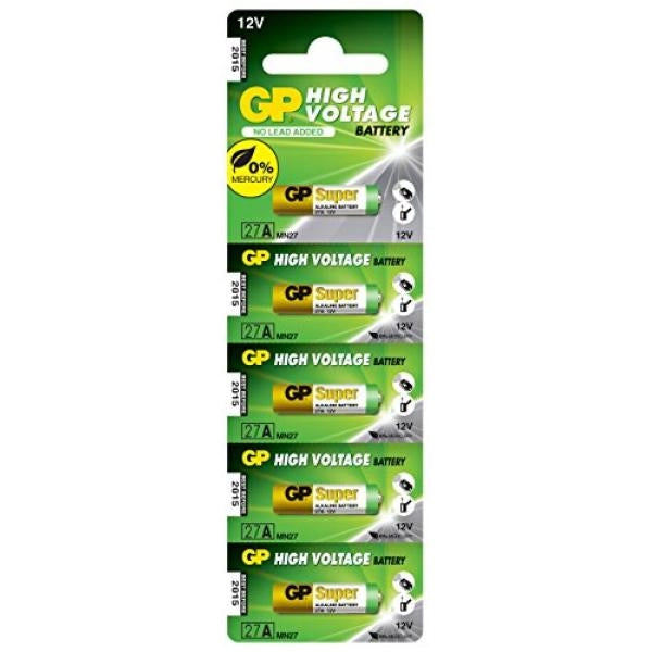 BATTERIA speciale 27A Alcalina GP Batteries GP27A 12V confezione 5 pz.