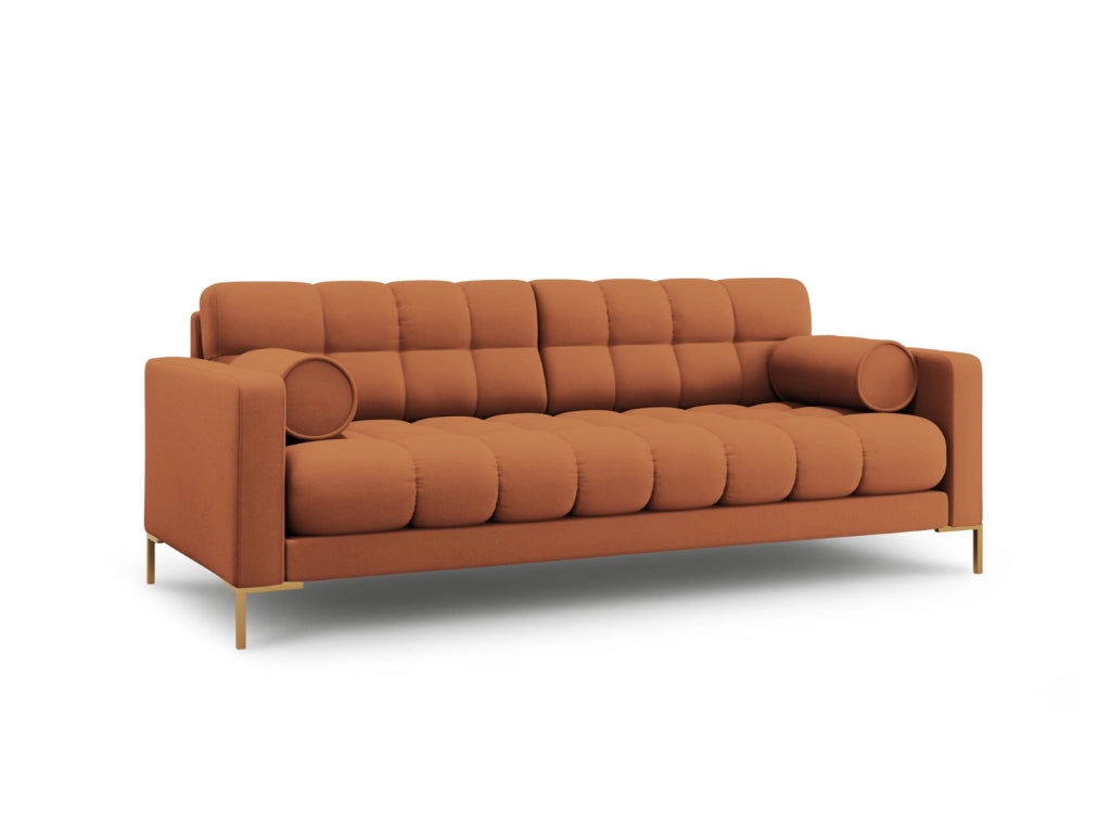 Cosmopolitan Design - Divano "Bali" 3 posti in tessuto strutturato mattone 