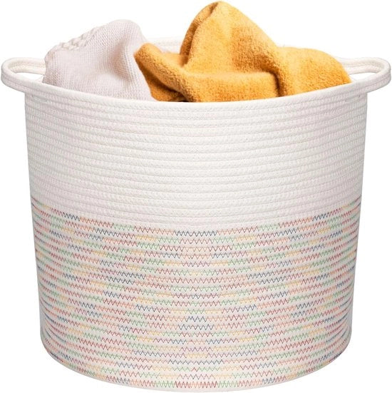 Opbergmand per bambino - Cestino per bambino - Cestino per stanza dei bambini 38 x 38 x 35,5 cm (Candy)