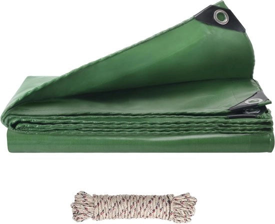 Telaio acqua impermeabile verde 2 x 3 m con occhielli, 420 g/m², UV resistente, ideale per piscina, trampolino e arredi da giardino