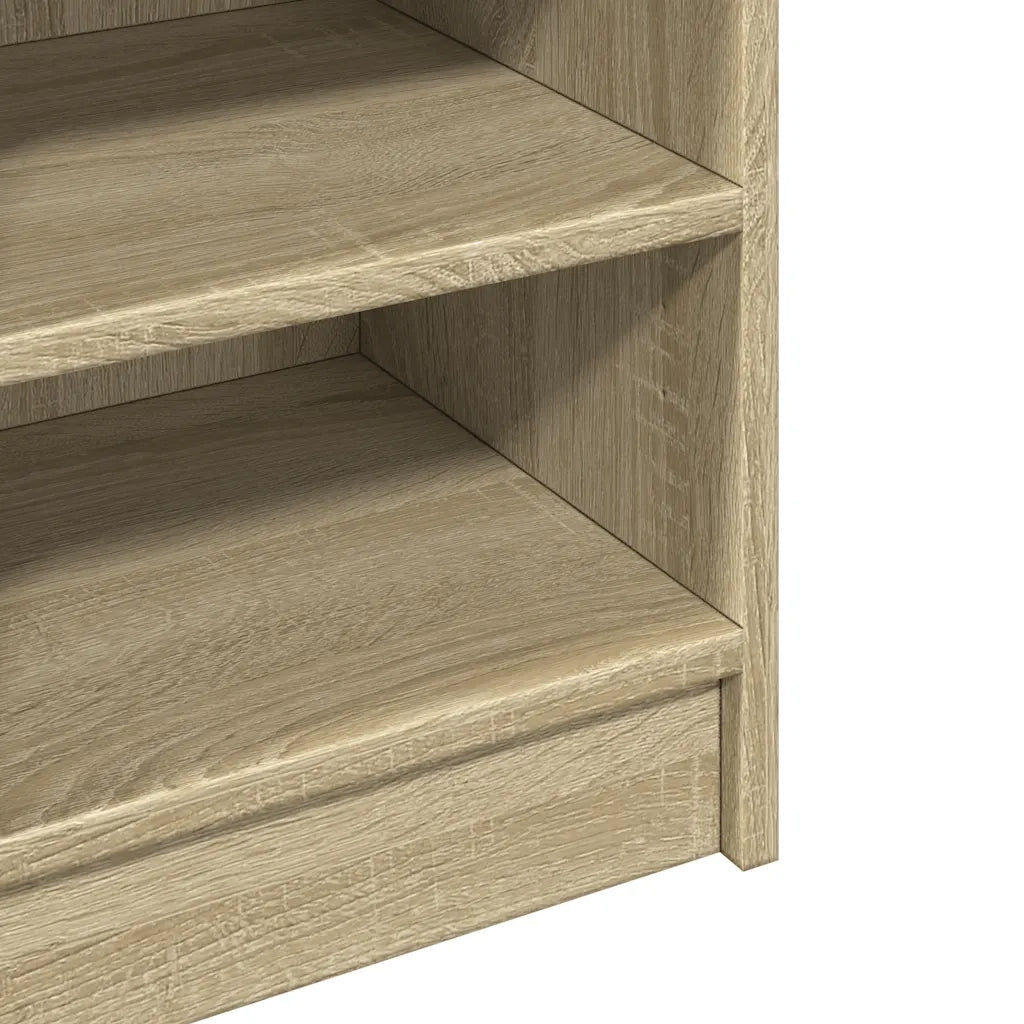Mobiletto sottolavello moderno con contenitore 90 x 29 x 55 cm realizzato in legno composito di rovere Sonoma 02_0049543