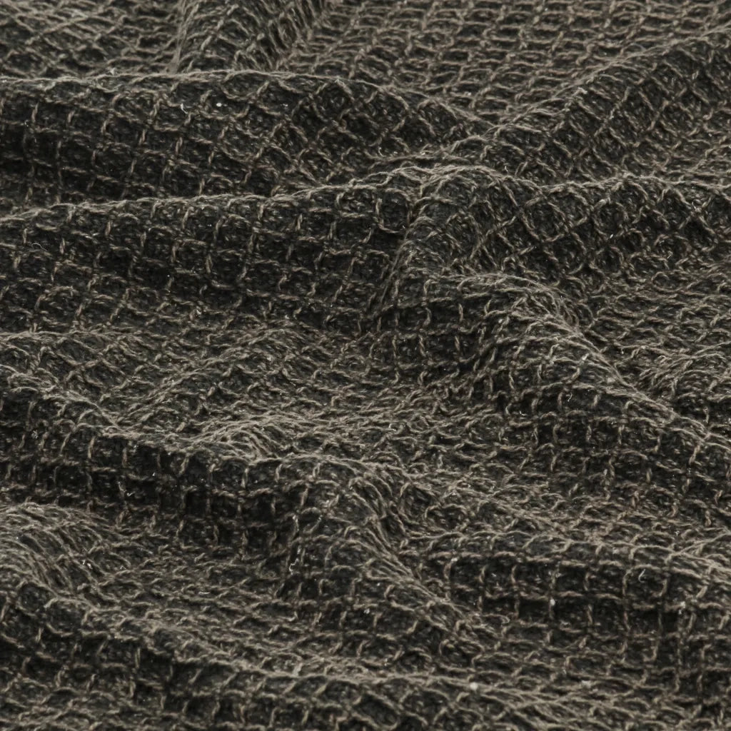 Copriletto in Cotone 160x210 cm Antracite/Marrone