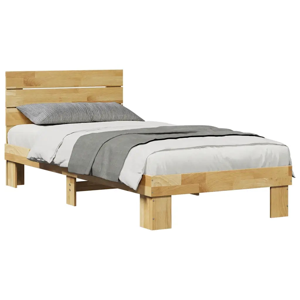 Struttura Letto con Testiera senza Materasso 75x190 cm 3315727