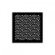SUNNY - Pannello in PVC traforato - Parasole Colore: nero, Misura: 48x48 cm