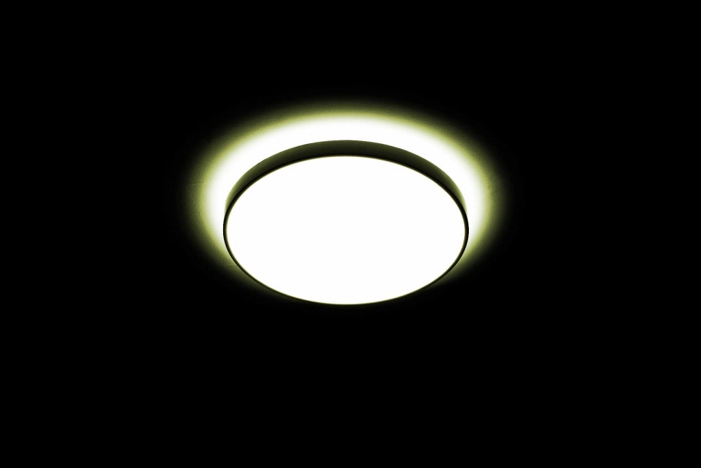 Plafoniera LED tonda Abigali Modern nera 60cm 60W 3000K