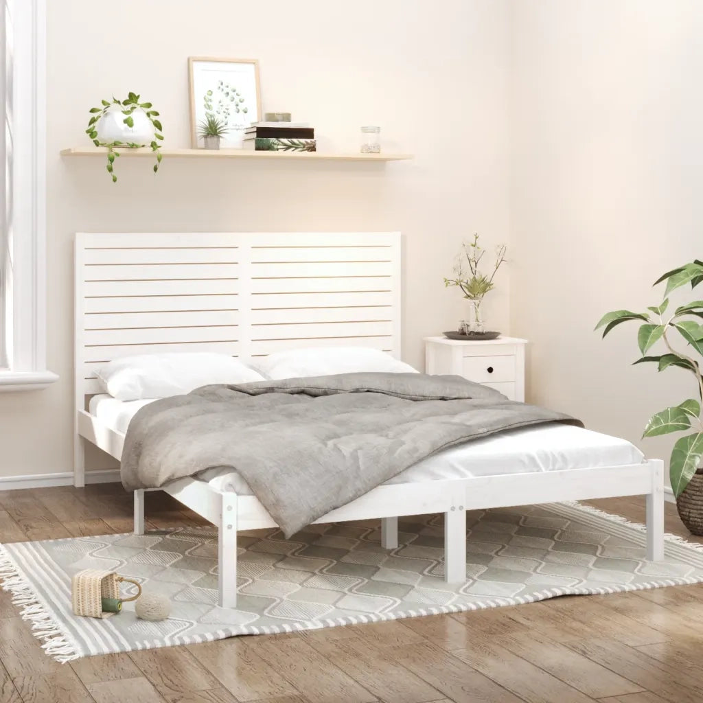 Giroletto Bianco in Legno Massello 140x200 cm