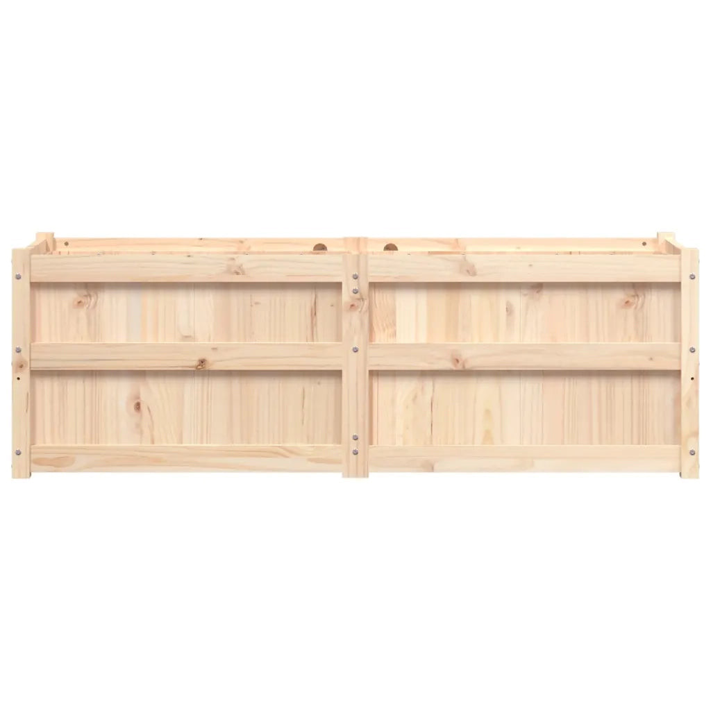 Fioriera da Giardino-Vaso da Esterno 150x50x50 cm in Legno Massello di Pino
