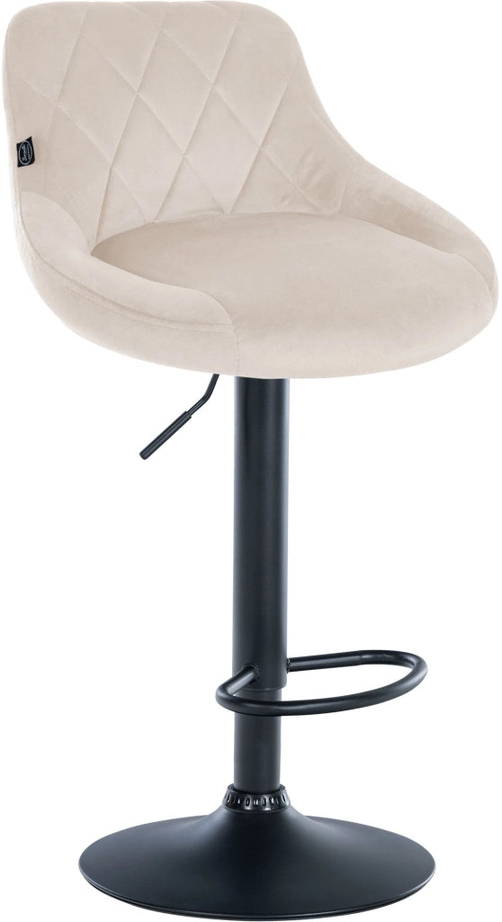 2er Set Barhocker Lazio Samt schwarz