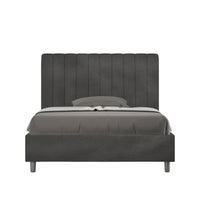 Letto 1 Piazza e Mezzo 120x190 cm Senza Rete Agueda Grigio