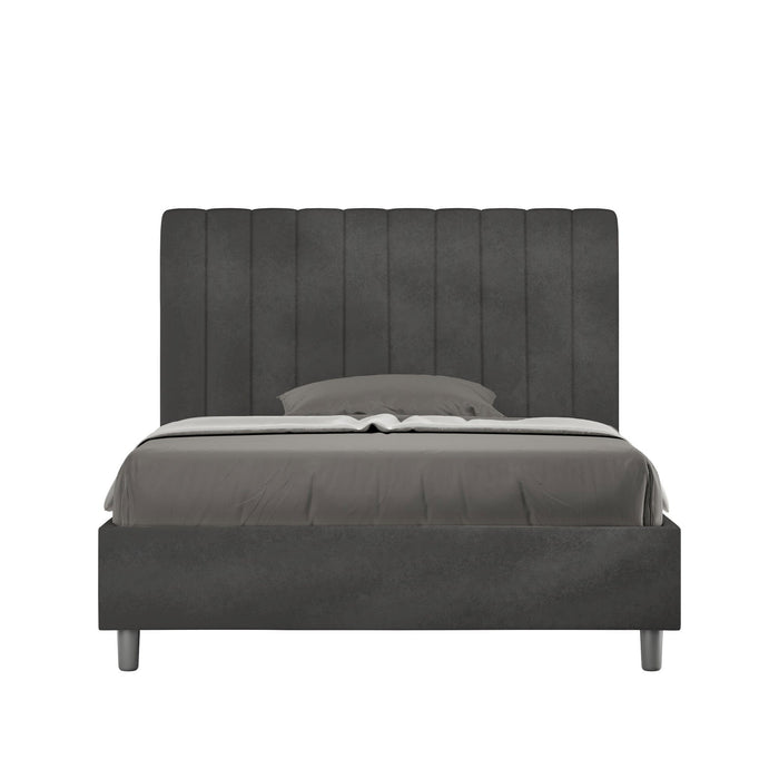 Letto 1 Piazza e Mezzo 120x190 cm Senza Rete Agueda Grigio
