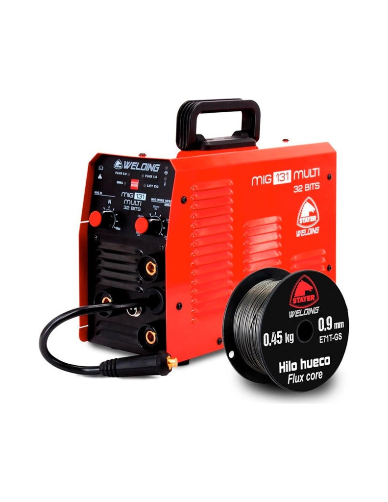 Saldatore STAYER ST MIG 131F + Bobina 0,45kg 0,9mm