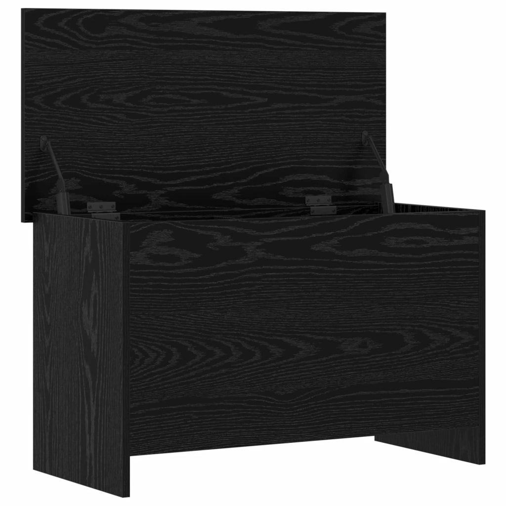 Cassa di stoccaggio Rovere Nero 80 x 40 x 50 cm 8011260