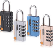 Serrature per valigie in stile con codice - Chiusure per valigie in acciaio inox duraturo per valigie da viaggio (4 pezzi)