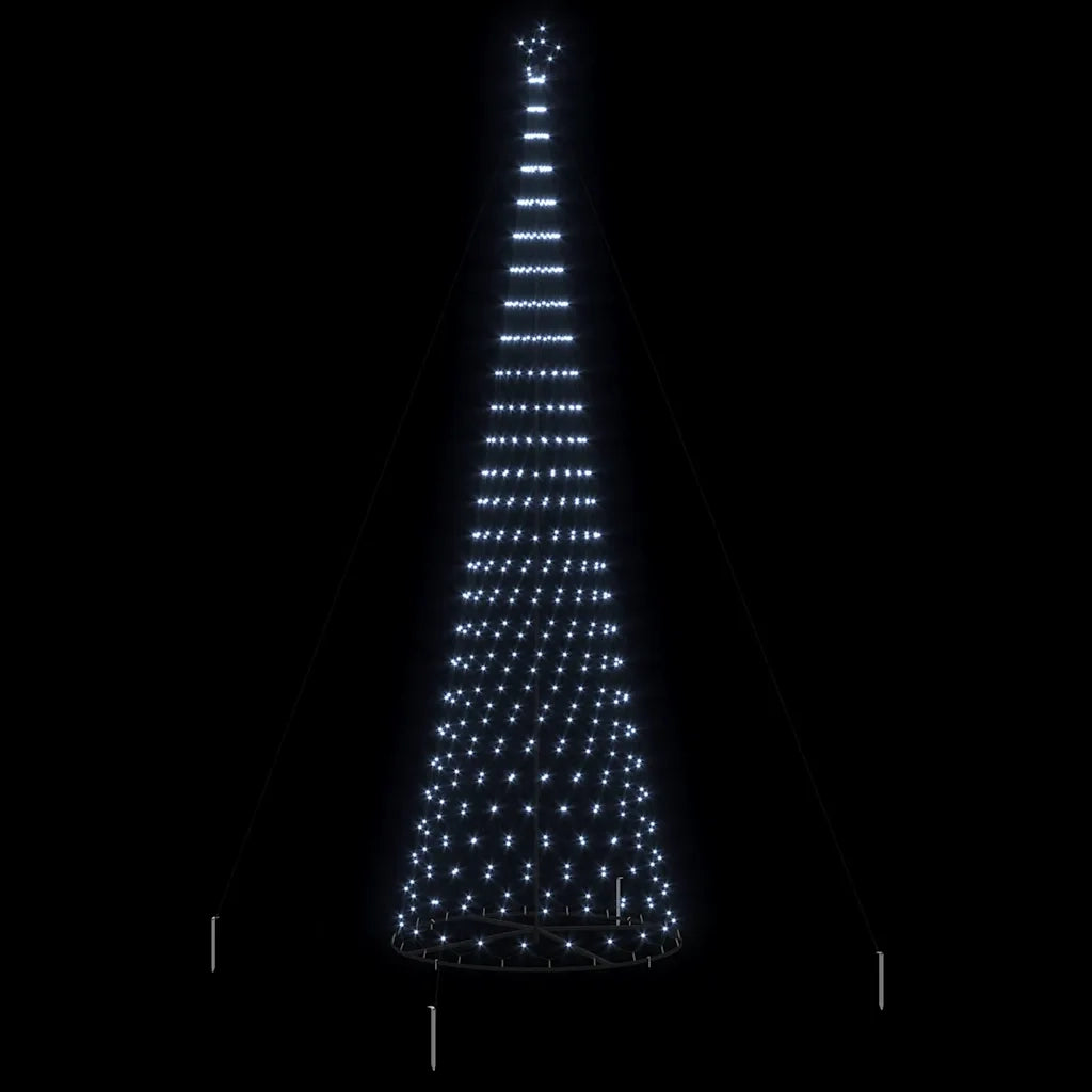 Albero di Natale LED con 555 LED Bianco freddo 500 cm Metallo