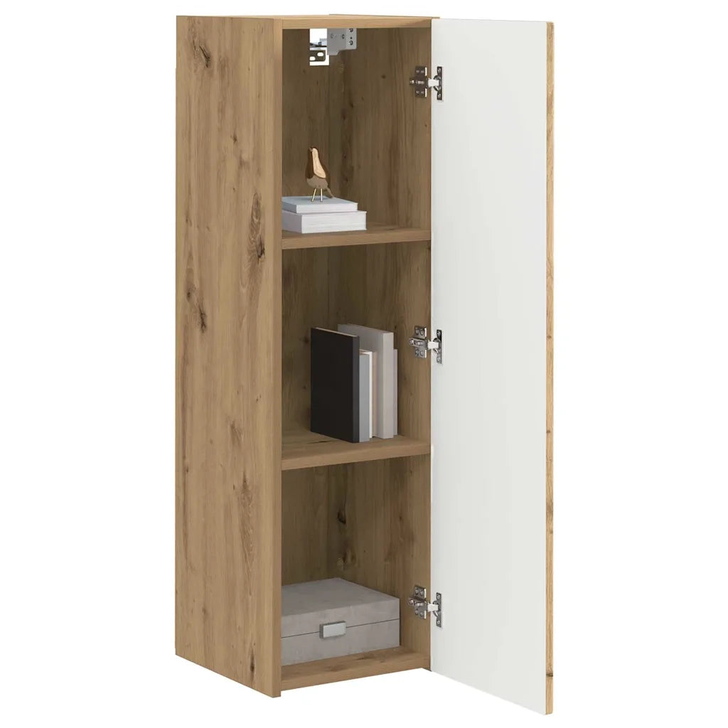 Mobile TV da parete-Mobile TV a Muro-Credenza TV Rovere Artigianale 30 x 31 x 100 cm