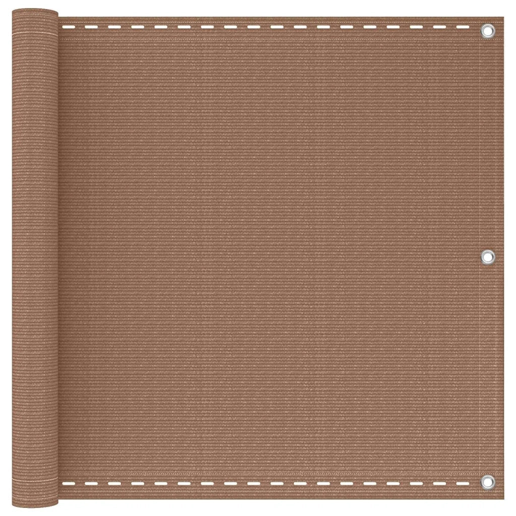Schermo da balcone Tortora 75 x 700 cm HDPE e alluminio 4003133