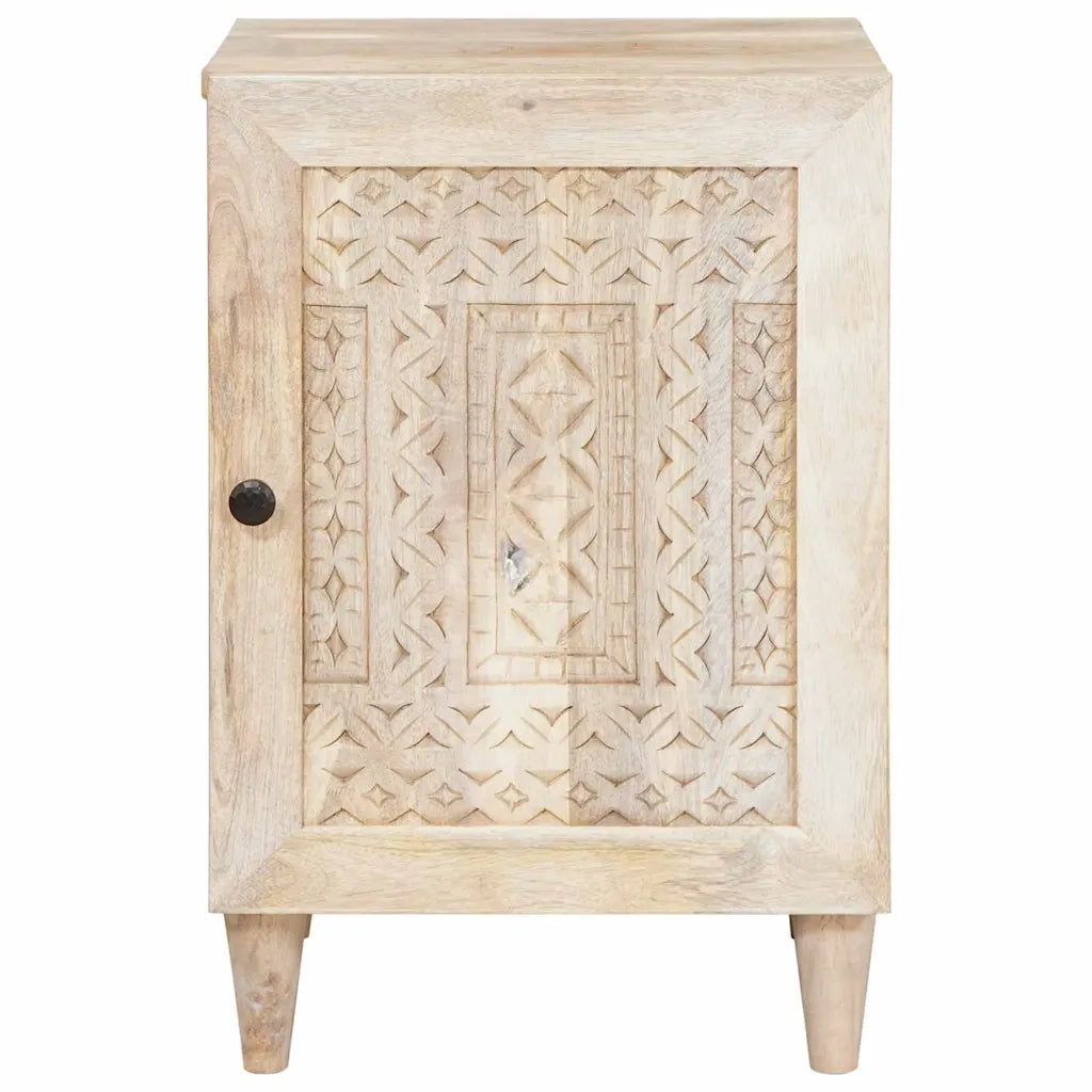 vidaXL Mobile da Bagno Bianco 38 x 33.5 x 160 cm Legno Massiccio Mango