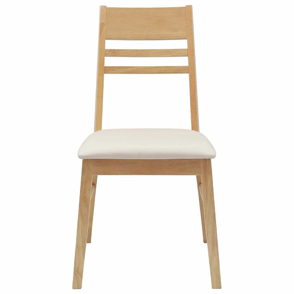 Sedie da pranzo 2 pcs Naturale 43 x 54 x 89 cm
