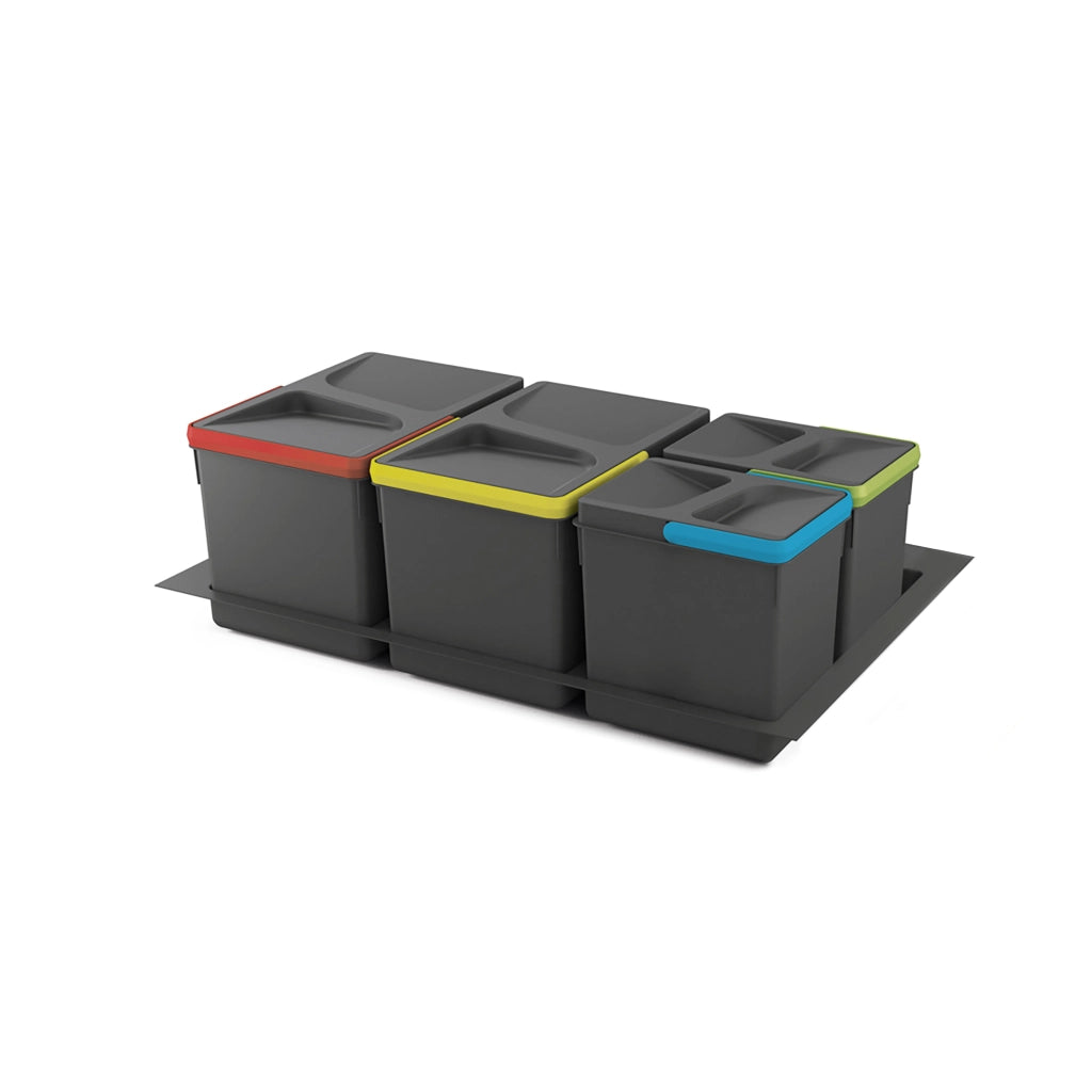 Set di contenitori con base Recycle per cassetti da cucina