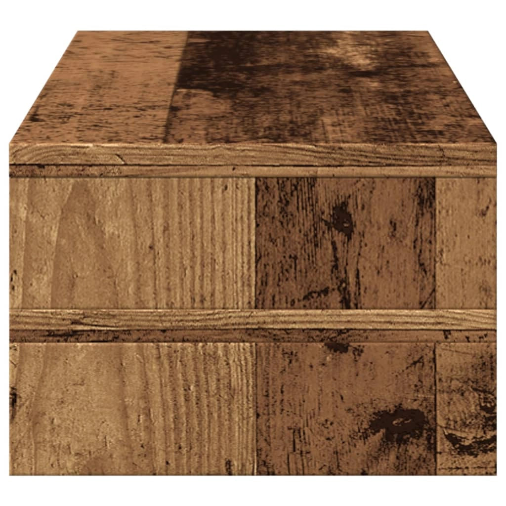 Supporto per monitor mobile da scrivania legno vecchio 54 x 22 x 15 cm legno ingegnerizzato marrone 02_0045013