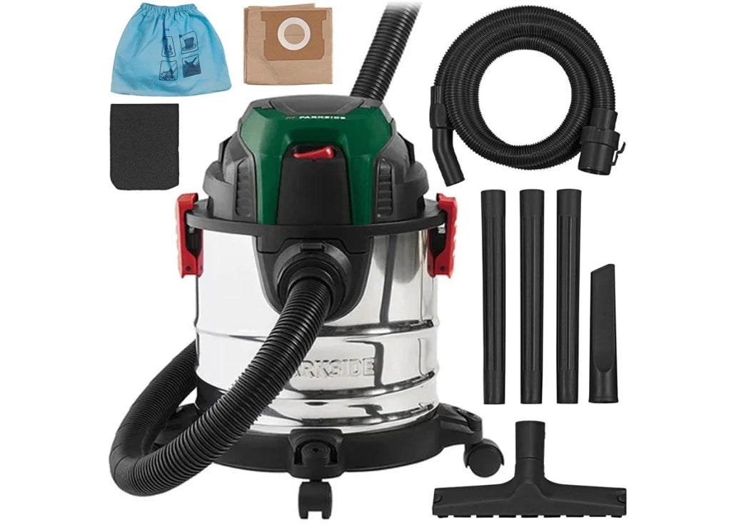 Aspirapolvere PARKSIDE per Solidi e Liquidi PWD 12 B1 1200W 12L - Prodotto esposto in negozio