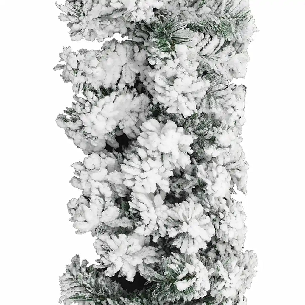 Ghirlanda Natalizia con Neve Verde 10 m in PVC 320968