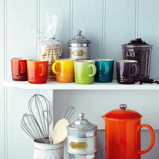 Set di 6 tazze per caffè espresso in ceramica, 100 ml