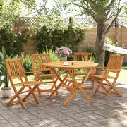 Set Pranzo da Giardino Pieghevole 5pz Legno Massello di Acacia 3295248