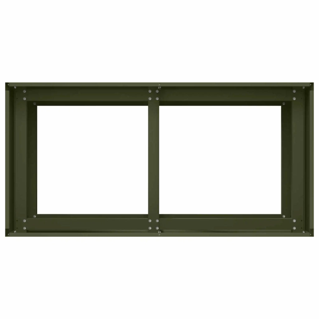 Vaso da giardino Verde Oliva 80 x 40 x 60 cm 8005886