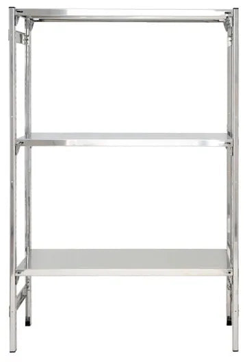 Scaffale in acciaio inox certificato e resistente per alimenti e prodotti freschi cm. 110x60x150h
