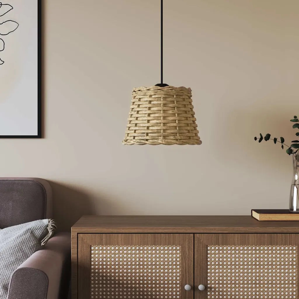 Paralume da Soffitto Marrone ?20x15 cm in Vimini CFW6746767