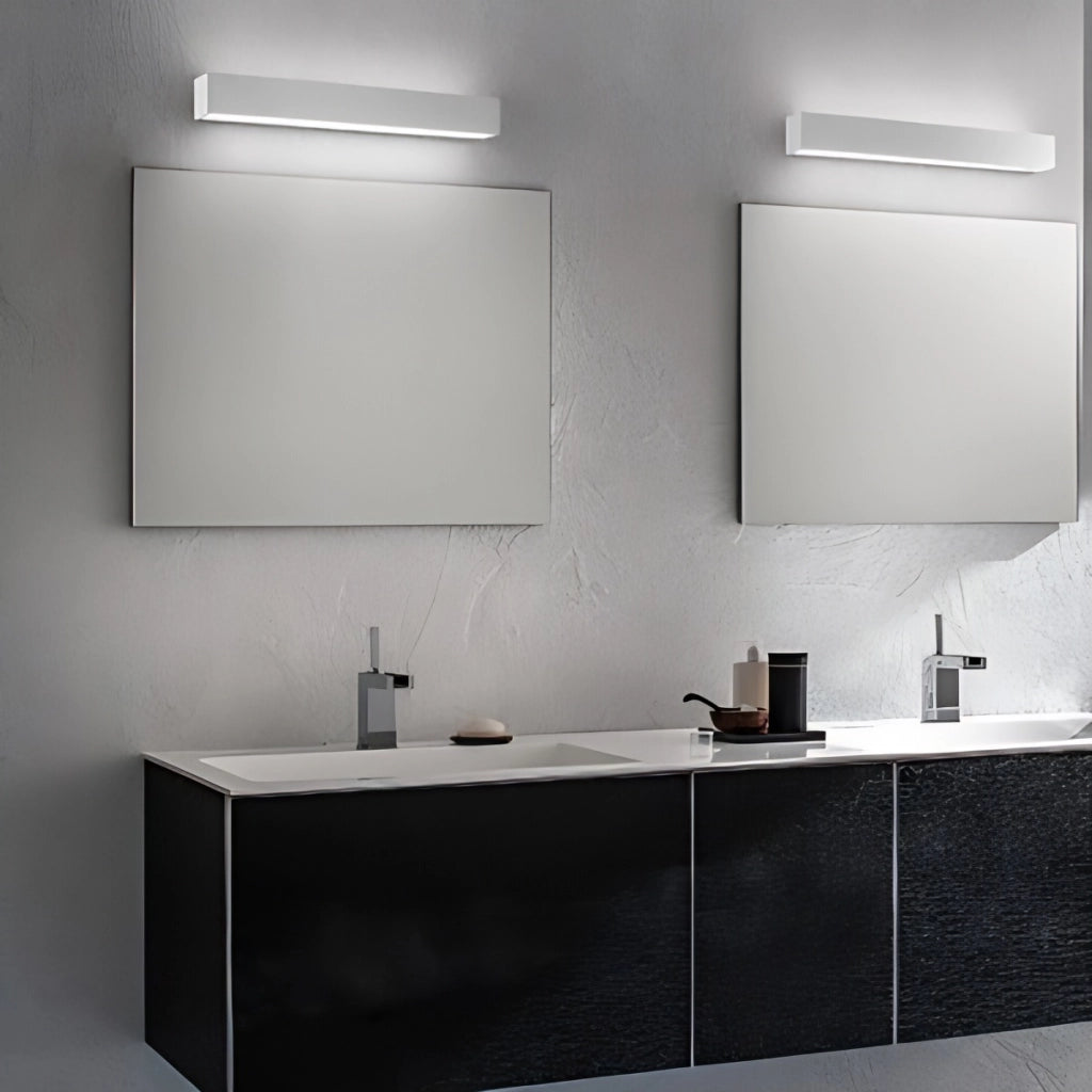 Slat Lampada da parete a LED per esterni ed interni, design moderno rettangolare in alluminio pressofuso, colore grigio scuro, 4W 3000K, IP65