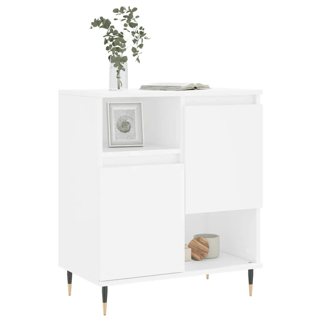 Credenza | Madia | Buffet da pranzo | Armadio da pranzo Bianca 60x35x70 cm in Legno Multistrato