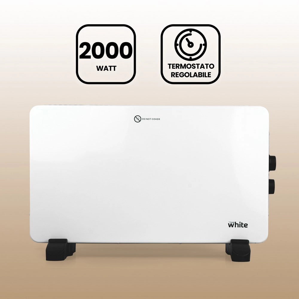Termoconvettore elettrico con potenza regolabile 750-1250-2000W