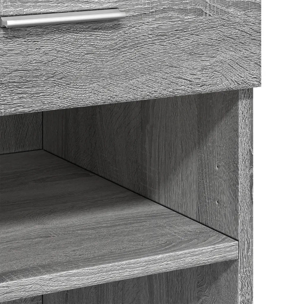 vidaXL Credenza Grigio Sonoma 80x42,5x93 cm in Legno Multistrato