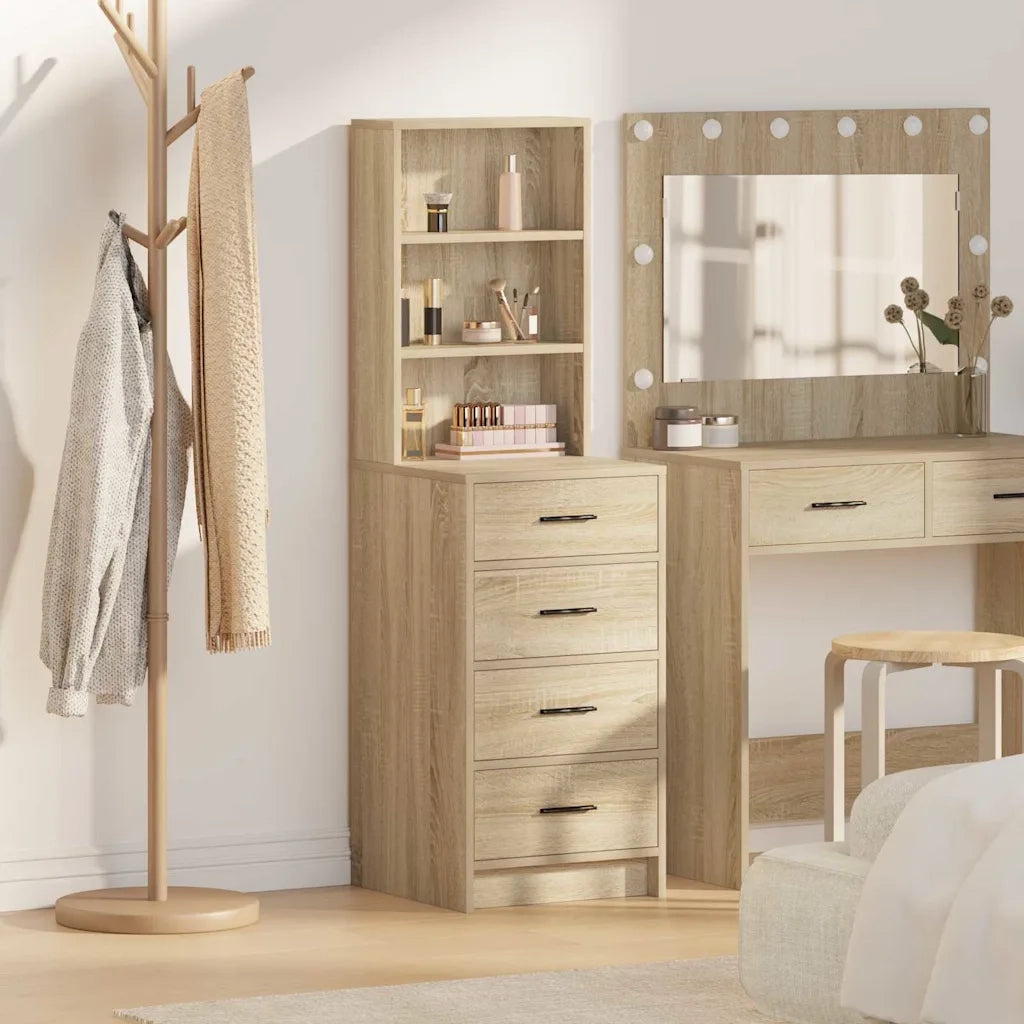 Credenza rovere sonoma 40 x 41 x 135 cm Legno multistrato 865048