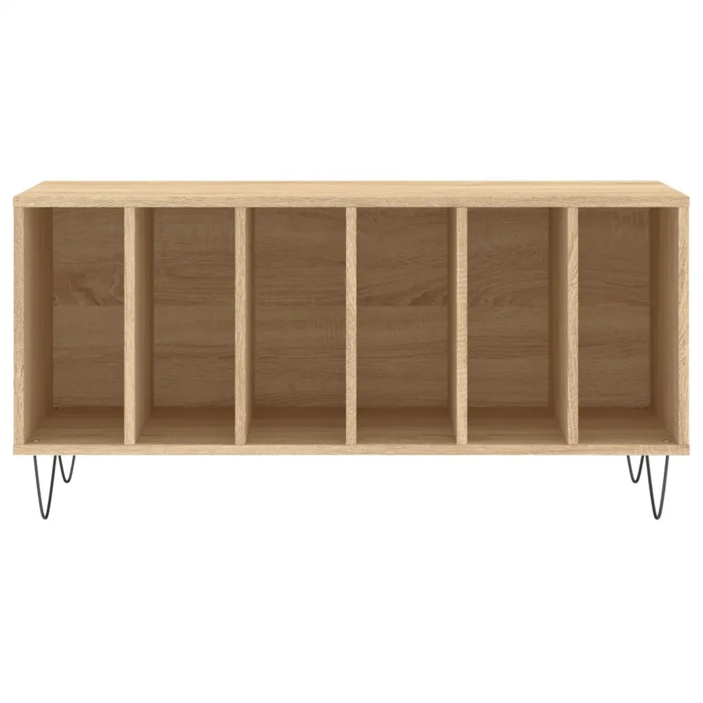 Mobile Porta Dischi Rovere Sonoma 100x38x48cm Legno Multistrato 831751