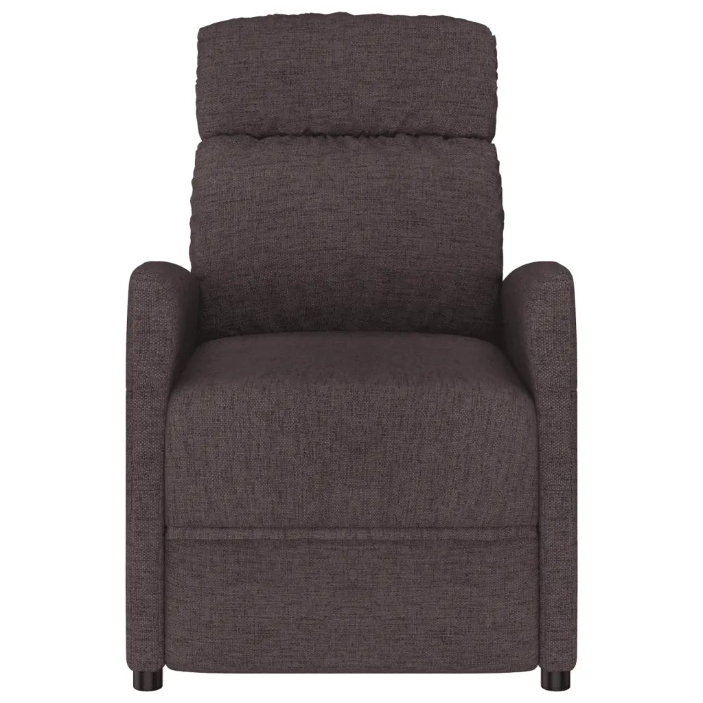 Poltrona Massaggiante Elettrica Marrone scuro in Tessuto 3073651