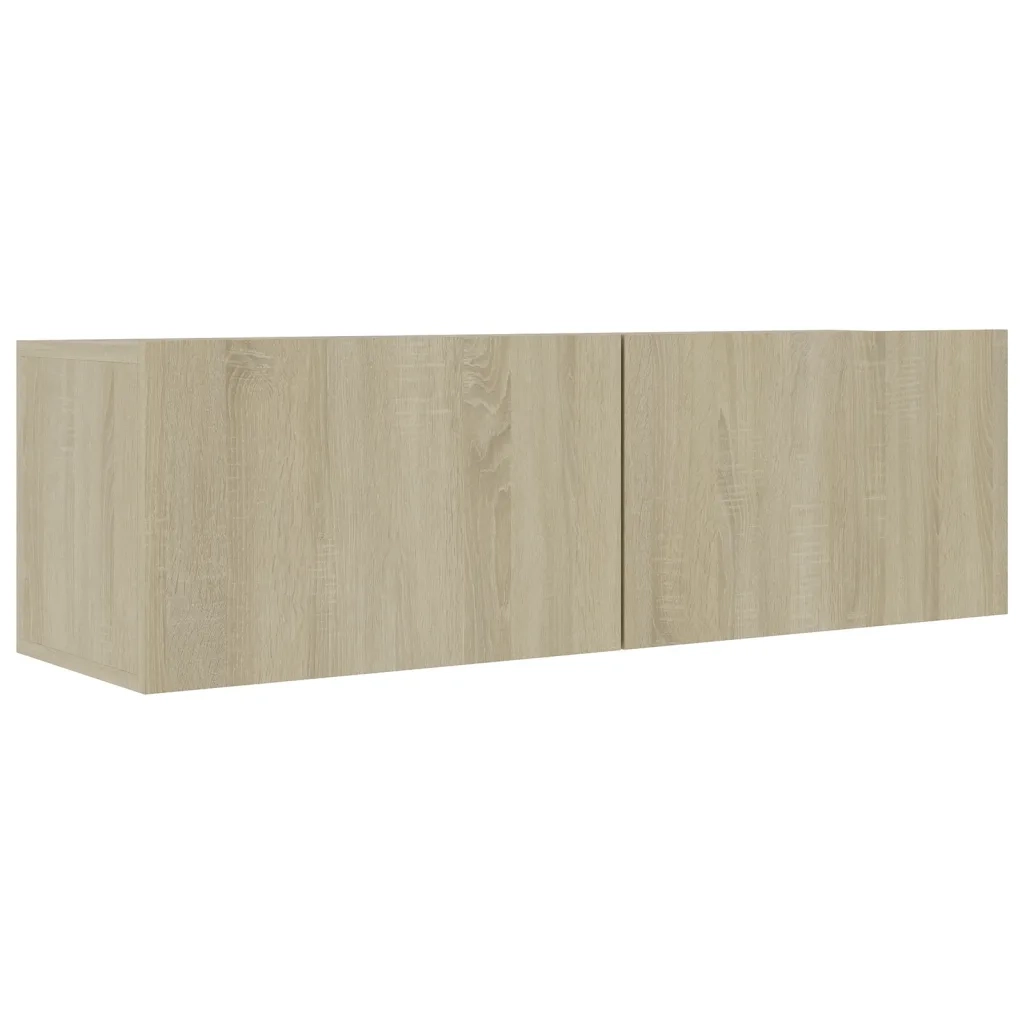 Set di Mobili Porta TV 2 pz Rovere Sonoma in Legno Multistrato 3079017
