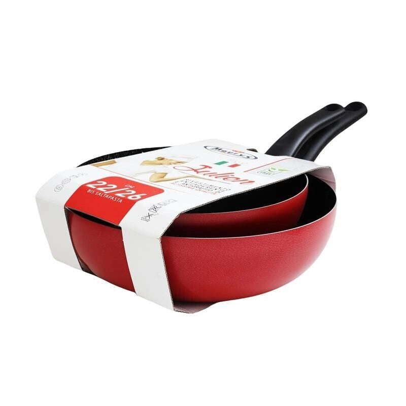MAURY'S JULIEN BIS DI PADELLE SALTAPASTA 22 E 26 CM COLORI ASSORTITI
