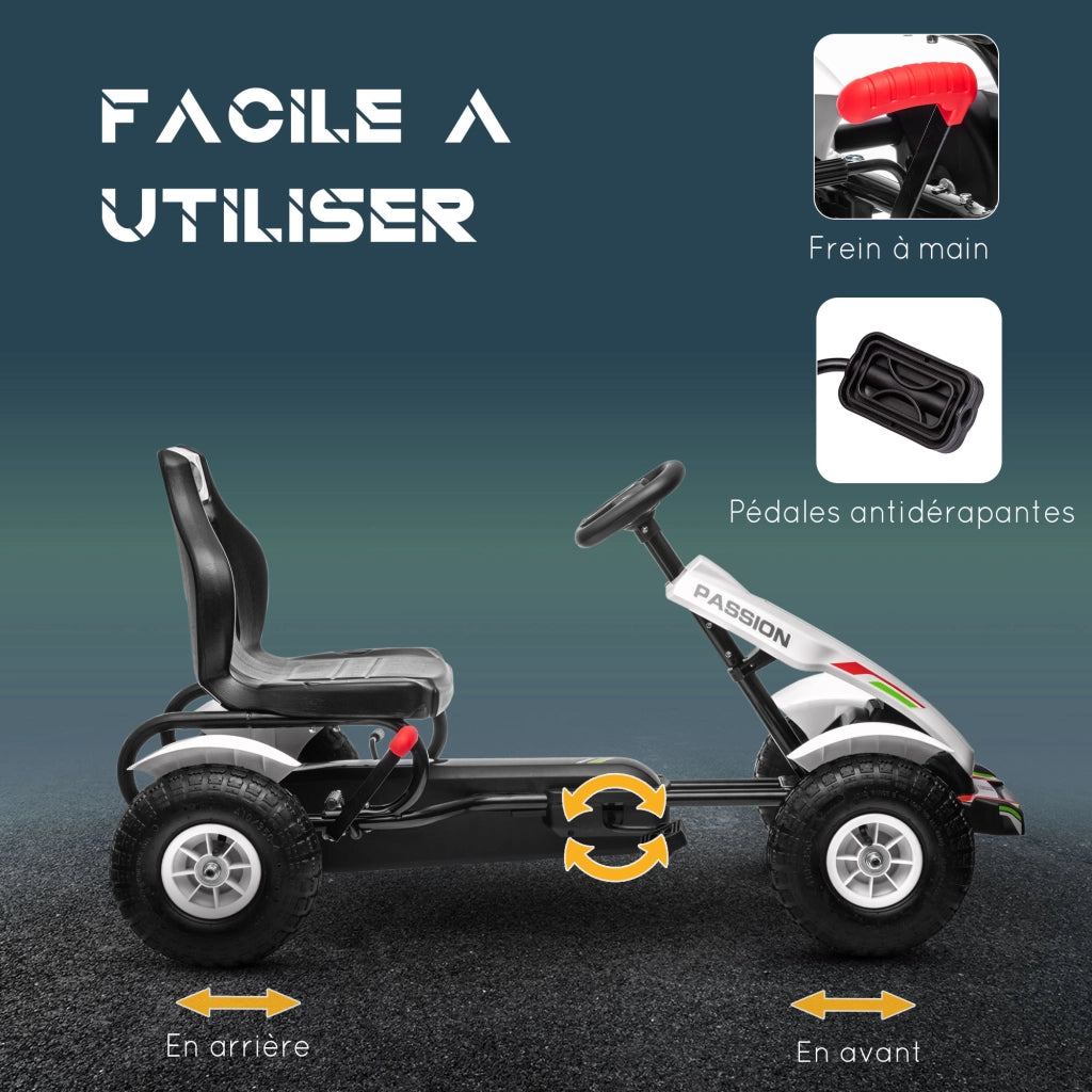 Carrello a pedali per bambini ¨C Minimal ¨C bianco nero