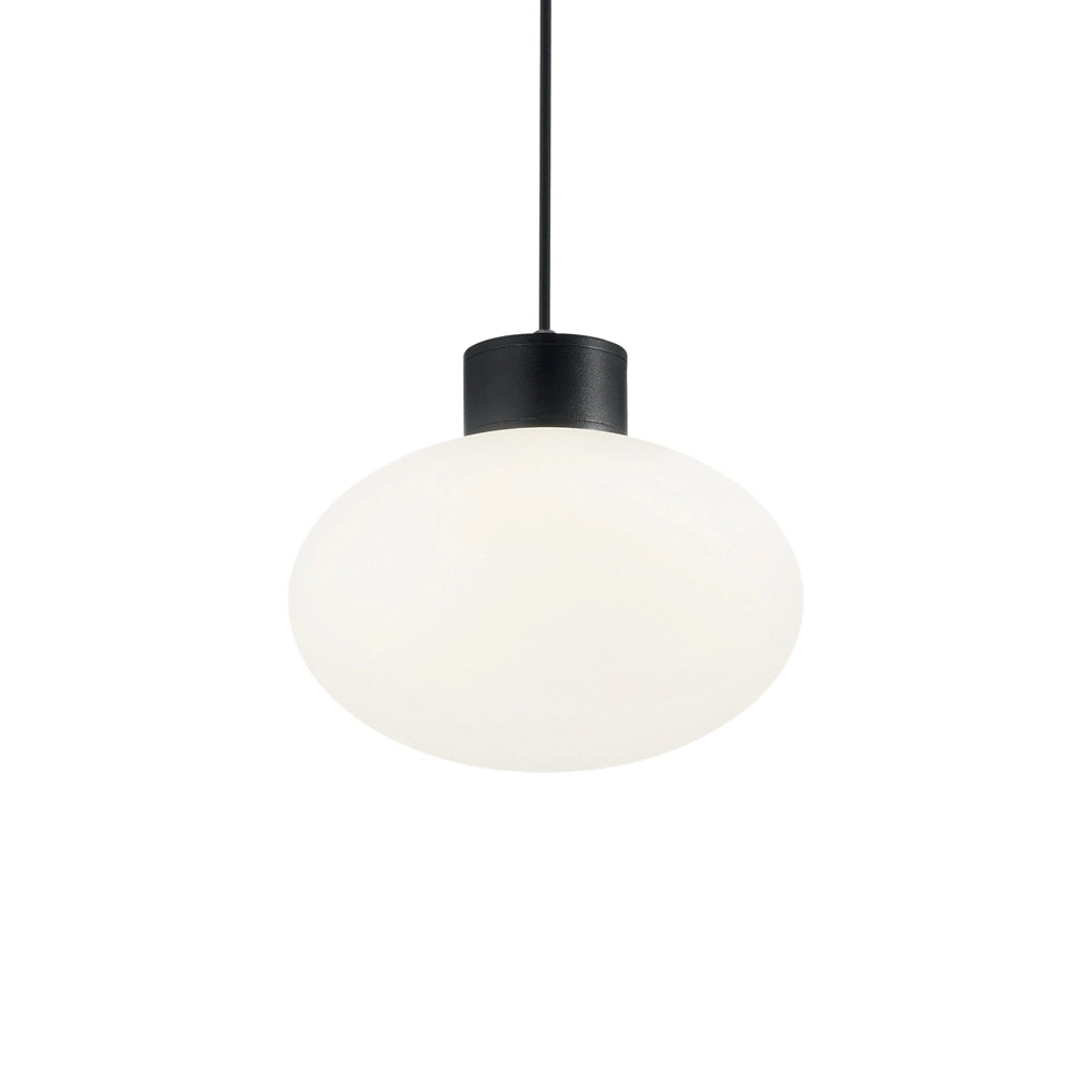 Sospensione Moderna Clio Alluminio Nero 1 Luce E27