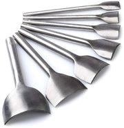 Set di 7 semilunari in pelle per lavorazione di chiodi, punte, cinghie, portafogli, borse, DIY, artigianale