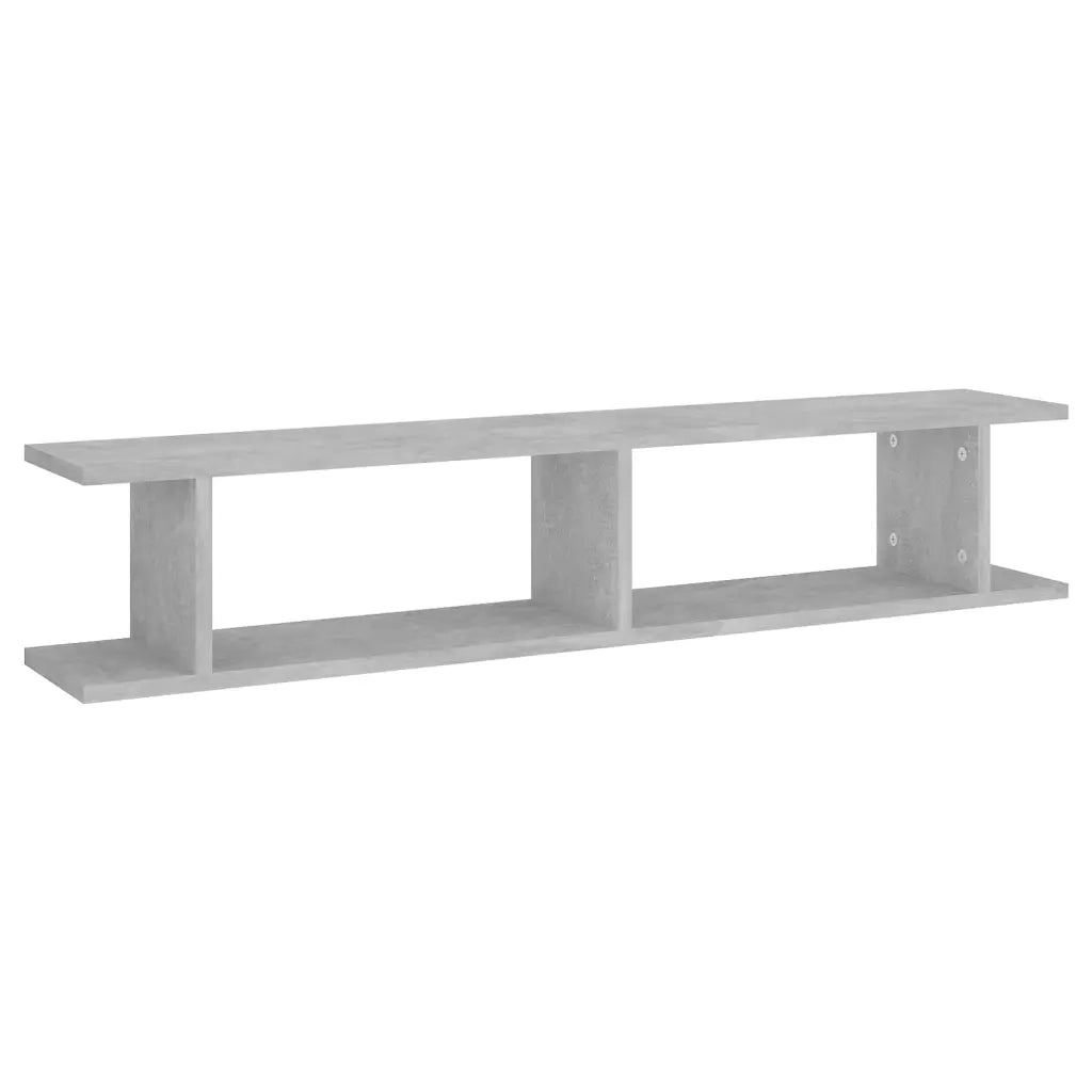 Mensole a Muro 2 pz Grigio Cemento 105x18x20 cm in Truciolato cod mxl 64545
