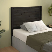 Testiera per Letto Nera 96x4x100 cm in Legno Massello di Pino 819004