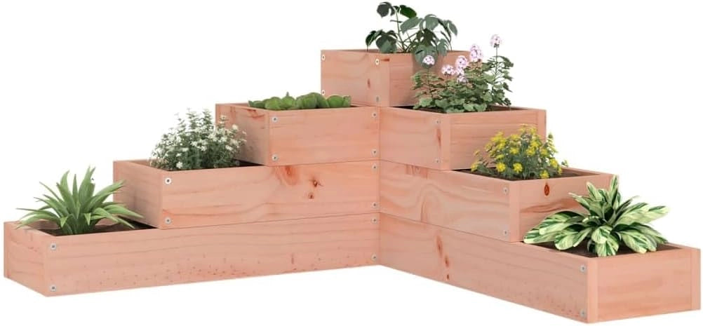 vidaXL Fioriera Giardino 4 Ripiani 80,5x79x36cm Legno Massello Douglas