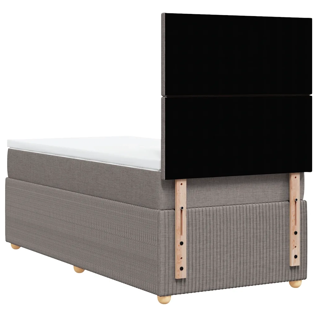 Giroletto a Molle con Materasso Tortora 80x200 cm inTessuto 3291880