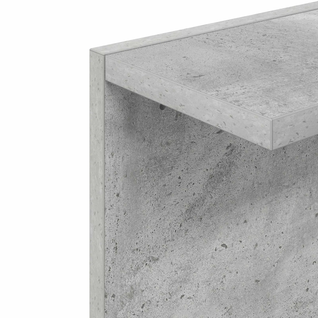 Scaffale da parete Grigio Cemento 30 x 15 x 100 cm 8012402