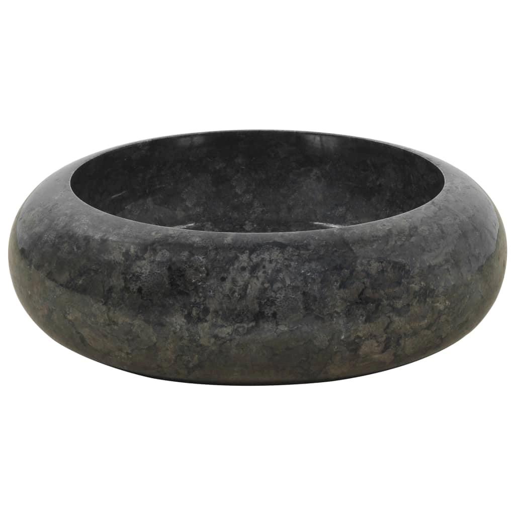 Lavabo da bagno diametro 40 x 12 cm marmo nero 02_0002550