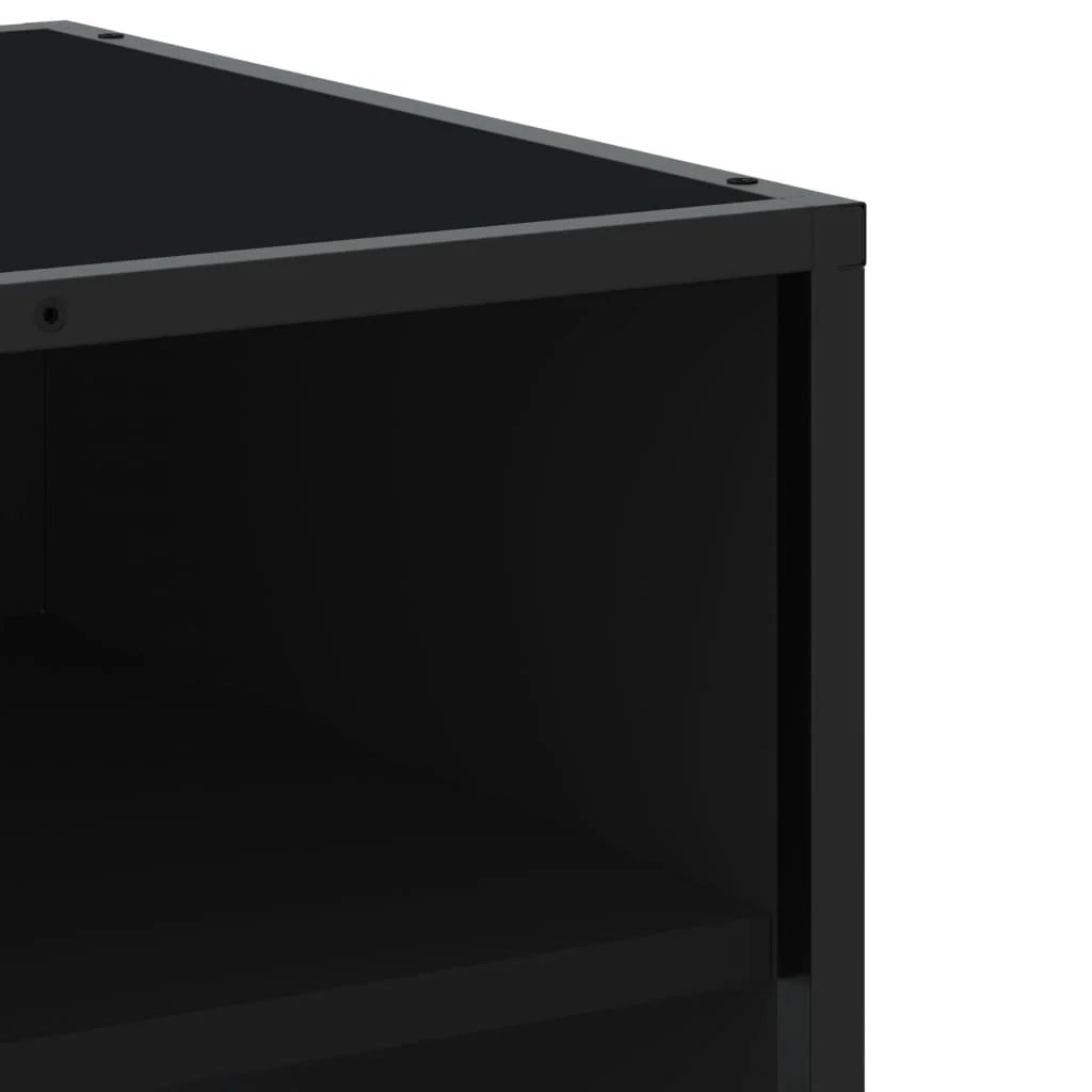 Mobile TV multimediale scaffale TV credenza mobile TV sala da pranzo soggiorno camera da letto 180 x 40 x 46 cm legno ingegnerizzato nero 02_0026102
